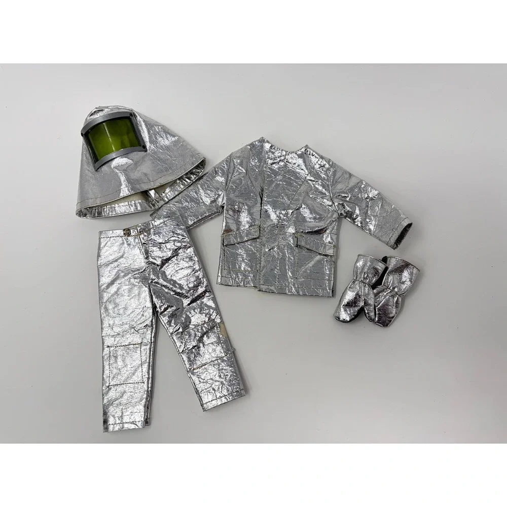 Vintage GI Joe Fire Fighter Silver Protective Suit Outfit 12